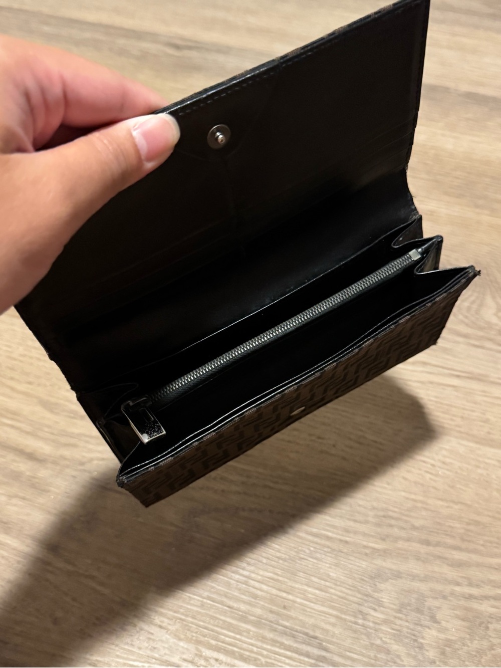 Fendi Vintage Zucca FF Monogram Brown Long Continental Wallet - Picture 7 of 9